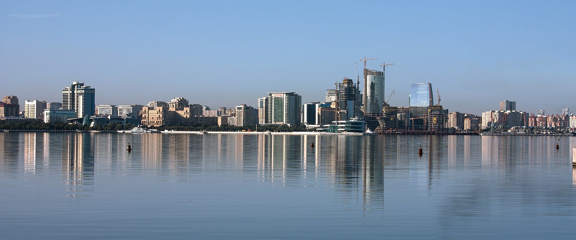 A view of the Baku bay, Azerbaijan