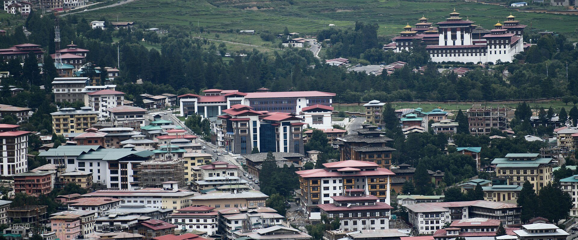 View of central Thimphu 2019-07-21