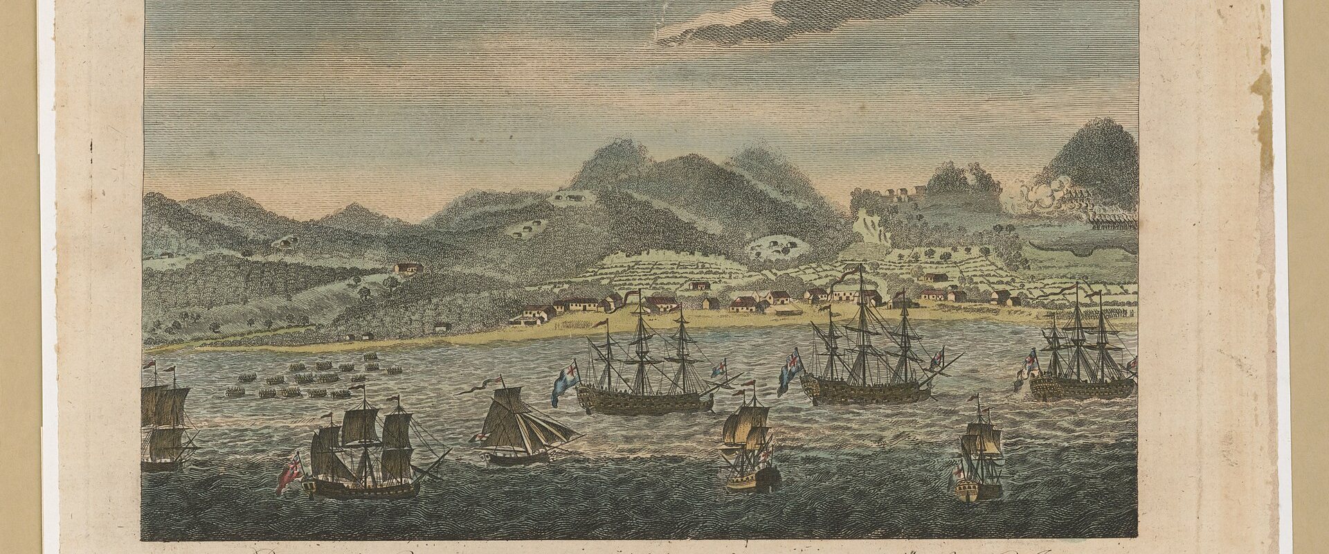 A perspective view of Roseau in the island of Dominica in the West Indies LCCN2003677131