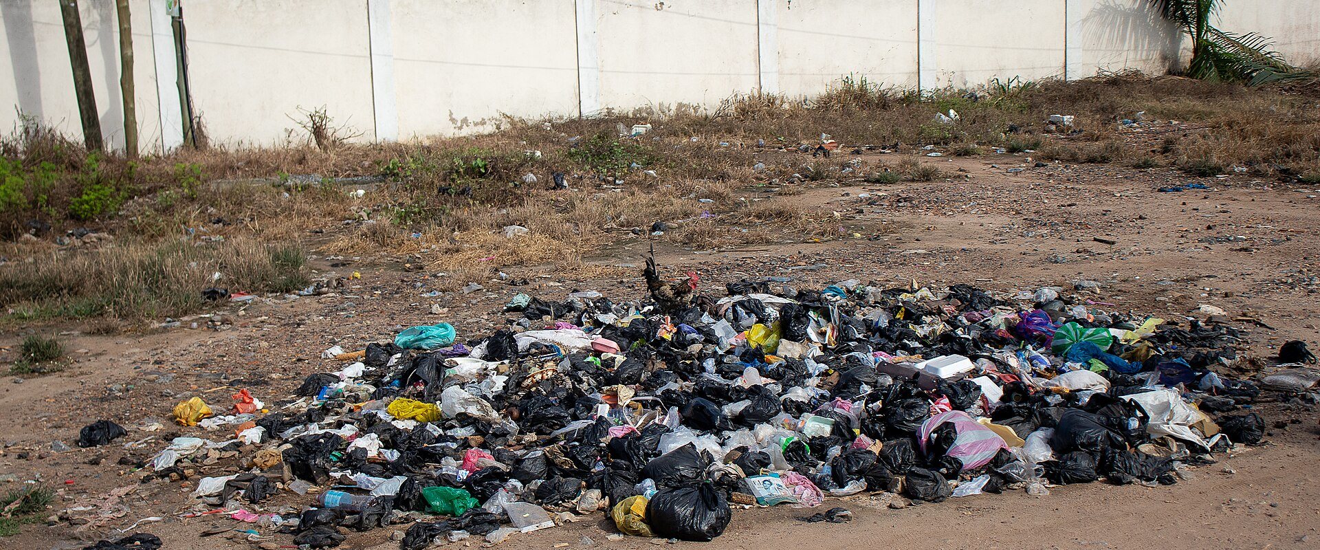 A pile of rubish in the City of Accra-Ghana