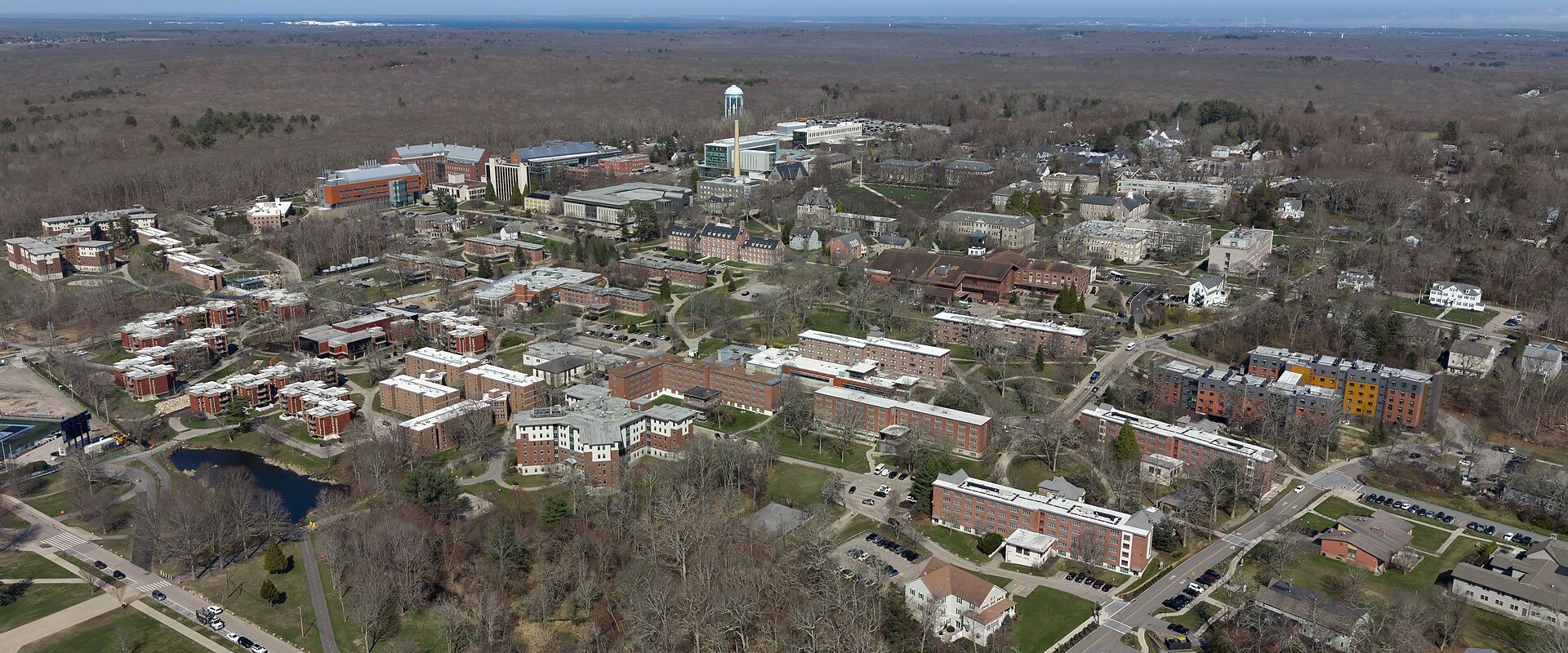 University of Rhode Island campus aerial view